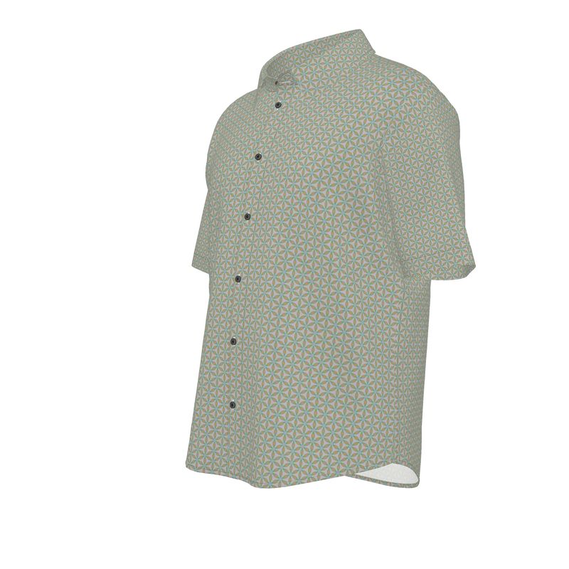 Flower of Life Short Sleeve Shirt – Sacred Pattern for Everyday Flow 2424337_4_3d